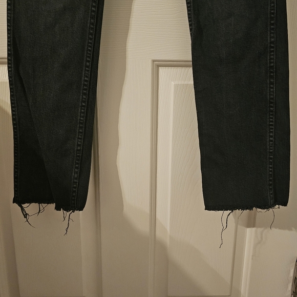 Re/Done Black Multi-button Made In USA Straight Leg Jeans Womens Size 29 - Picture 2 of 8